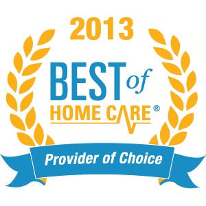 2013 Best of Home Care Provider of Choice Award